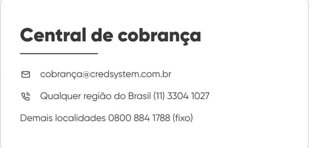 Central de cobrança