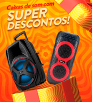Caixa de som com desconto