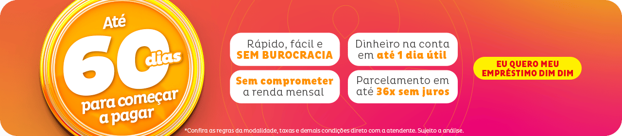 ate 60 dias para começar a pagar