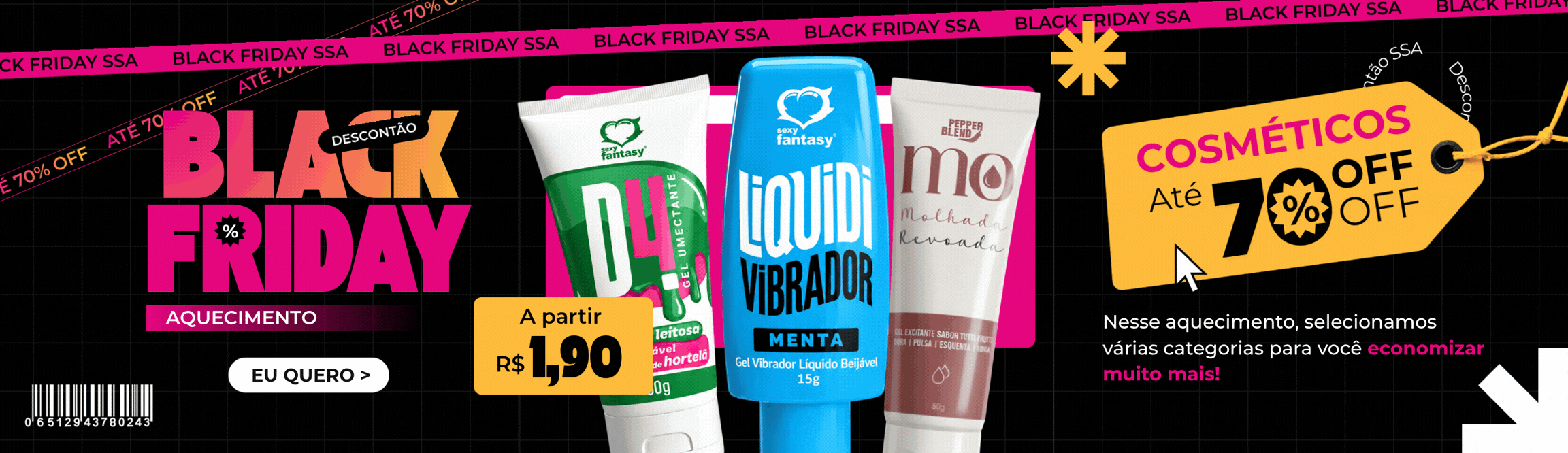 Aquece Black cosméticos.